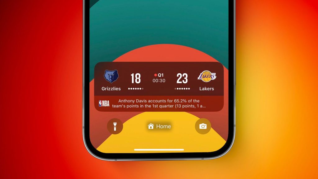 Apple Sports Live Scores on iPhone Lock Screen with iOS 18