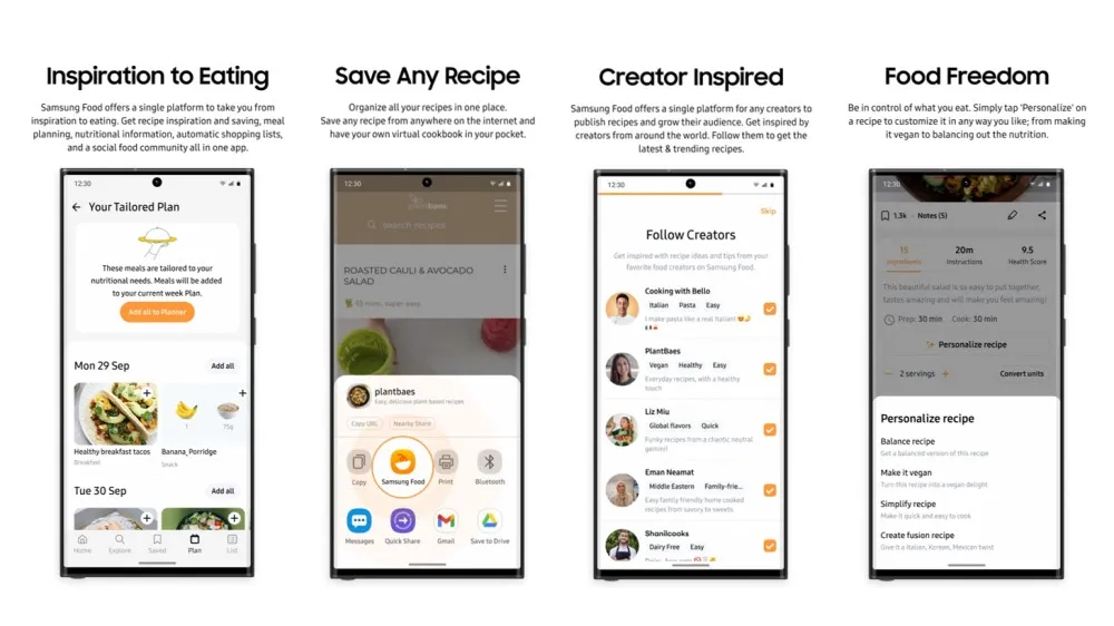 Samsung Food Revolutionizes Meal Planning with AI Upgrades