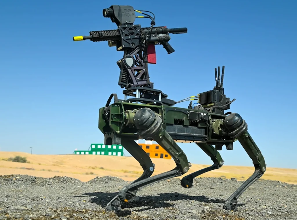 US Army Tests Gun-Mounted Robot Dogs in the Middle East