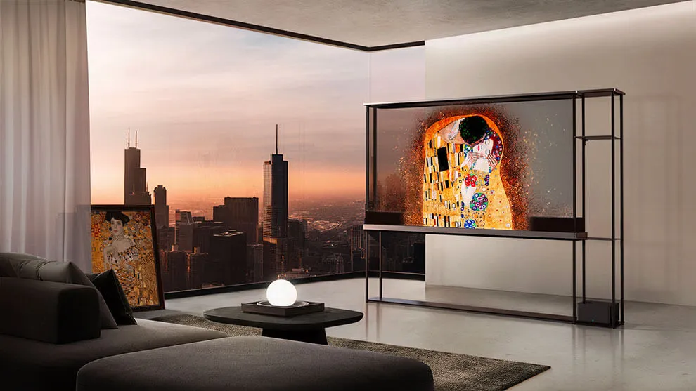 LG Unveils Revolutionary Transparent Wireless OLED TV