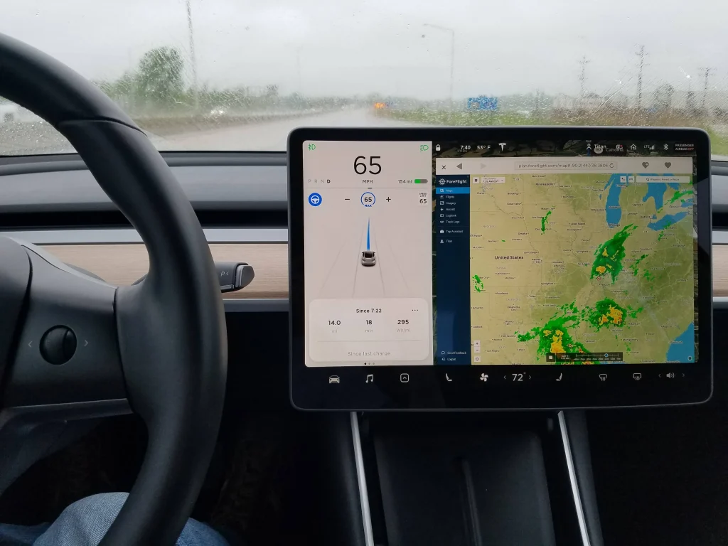 Tesla Expands Weather Radar to More Vehicles in Major Update